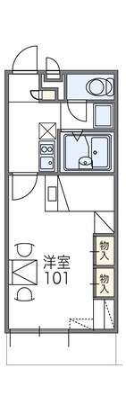 レオパレス東今宿の物件間取画像